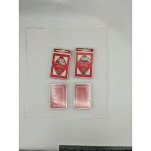 Vintage Best-Ever PLAYING CARDS 2 Red Regular Decks 701880 Hong Kong SEALED